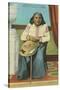 Chief Seattle with Basket-null-Stretched Canvas