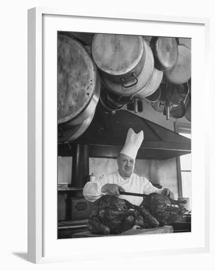 Chief Serving Food-Marie Hansen-Framed Photographic Print