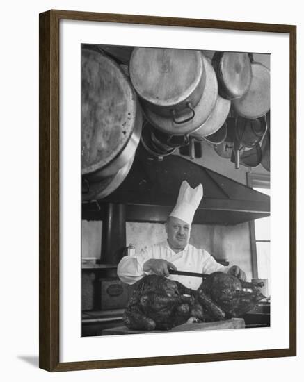 Chief Serving Food-Marie Hansen-Framed Photographic Print