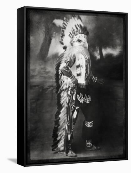 Chief Shikoba Featherbeard-Grand Ole Bestiary-Framed Stretched Canvas