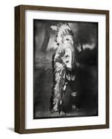 Chief Shikoba Featherbeard-Grand Ole Bestiary-Framed Art Print