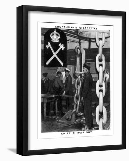Chief Shipwright, 1937-WA & AC Churchman-Framed Giclee Print
