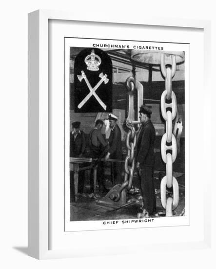Chief Shipwright, 1937-WA & AC Churchman-Framed Giclee Print