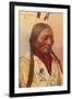 Chief Sitting Bull, Sioux Indian-null-Framed Art Print