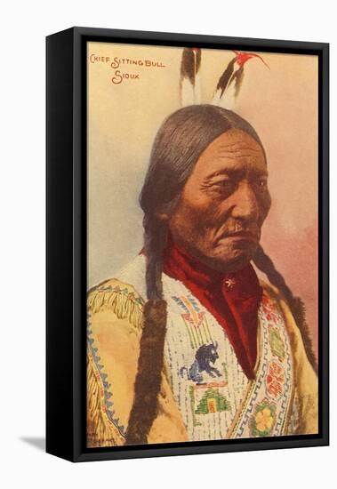 Chief Sitting Bull, Sioux Indian-null-Framed Stretched Canvas