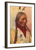 Chief Sitting Bull, Sioux Indian-null-Framed Art Print