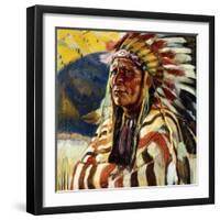 Chief Thundercloud-Walter Ufer-Framed Giclee Print