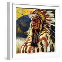 Chief Thundercloud-Walter Ufer-Framed Giclee Print