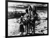 Chief Tommy Thompson, Wife Flora, Her Granddaughter Linda Marie George - Celilo Falls, Oregon Photo-Lantern Press-Framed Art Print