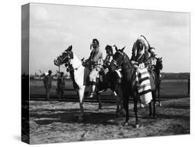 Chief Two Guns White Calf and Bird Rattler Ready for the Pageant-null-Stretched Canvas