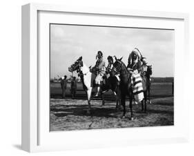 Chief Two Guns White Calf and Bird Rattler Ready for the Pageant-null-Framed Photographic Print