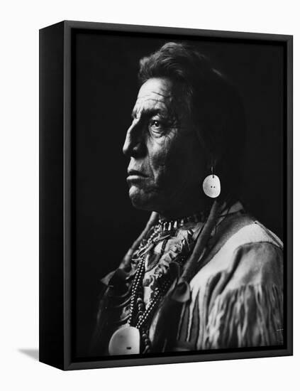 Chief Two Guns White Calf-null-Framed Stretched Canvas