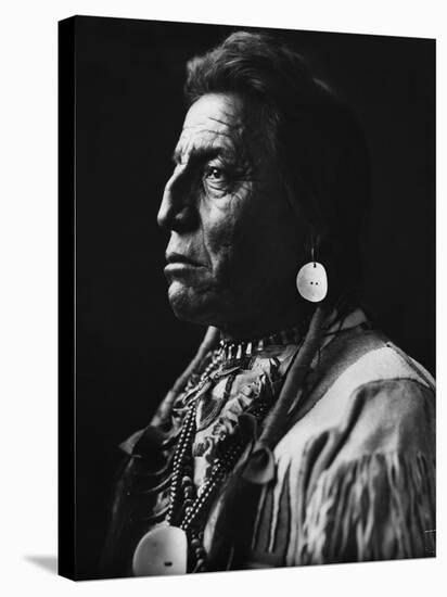 Chief Two Guns White Calf-null-Stretched Canvas