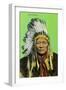 Chief Washakie Portrait-Lantern Press-Framed Art Print