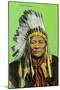 Chief Washakie Portrait-Lantern Press-Mounted Art Print