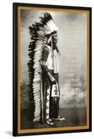 Chief White Cloud (Native American Wisdom) Art Poster Print-null-Lamina Framed Poster