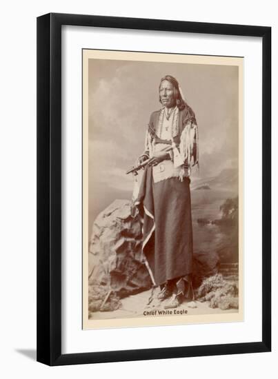 Chief White Eagle-null-Framed Art Print