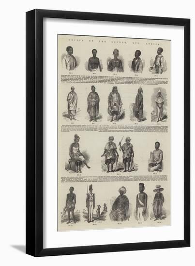 Chiefs of the Soudan, Etc, Africa-null-Framed Giclee Print