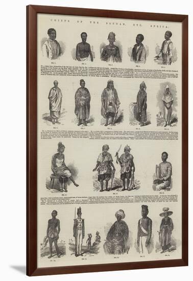 Chiefs of the Soudan, Etc, Africa-null-Framed Giclee Print