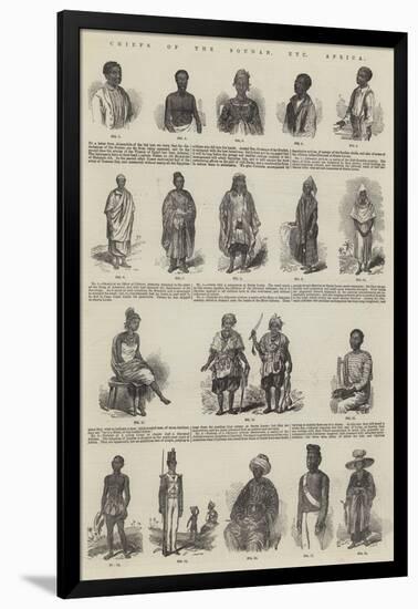 Chiefs of the Soudan, Etc, Africa-null-Framed Giclee Print