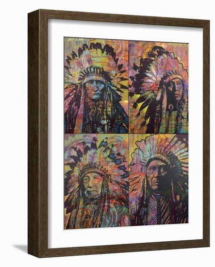 Chiefs Quadrant-Dean Russo-Framed Giclee Print