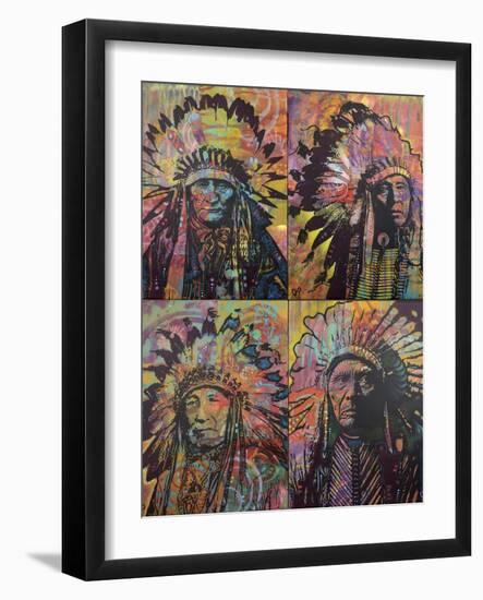 Chiefs Quadrant-Dean Russo-Framed Giclee Print