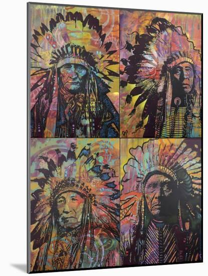 Chiefs Quadrant-Dean Russo-Mounted Giclee Print