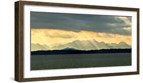 Chiemsee, Germany, Sunrays Through Clouds after Storm-Sheila Haddad-Framed Photographic Print