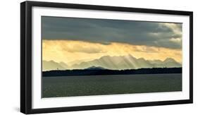 Chiemsee, Germany, Sunrays Through Clouds after Storm-Sheila Haddad-Framed Photographic Print