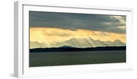 Chiemsee, Germany, Sunrays Through Clouds after Storm-Sheila Haddad-Framed Photographic Print