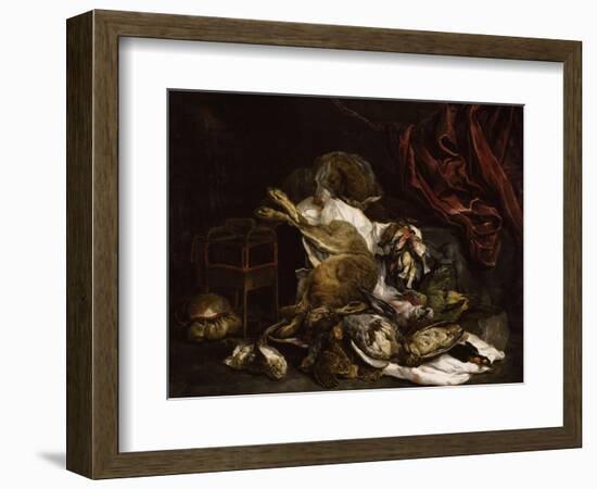 Chien auprès d'un étalage de gibier mort-Jan Fyt-Framed Giclee Print