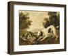 Chien d'arrêt et perdrix rouge-François Desportes-Framed Giclee Print