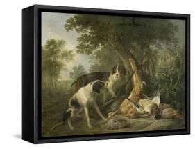 Chien et gibier-Christophe Huet-Framed Stretched Canvas