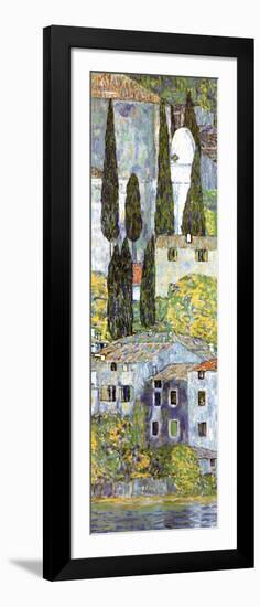 Chiesa a Cassone (detail)-Gustav Klimt-Framed Art Print