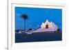 Chiesa del Soccorso at dawn with Full Moon, Forio, Island of Ischia, Campania, Italy, Europe-Neil Farrin-Framed Photographic Print