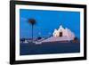 Chiesa del Soccorso at dawn with Full Moon, Forio, Island of Ischia, Campania, Italy, Europe-Neil Farrin-Framed Photographic Print