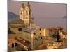 Chiesa della Conceszione Church Detail, Laigueglia, Riviera di Ponente, Liguria, Italy-Walter Bibikow-Mounted Photographic Print
