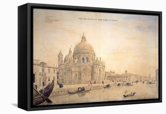 Chiesa Della Salute, Grand Canal, Venice-Gaspar van Wittel-Framed Stretched Canvas