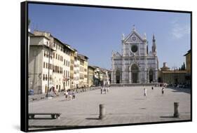 Chiesa Di Santa Croce, Florence, Tuscany, Italy-James Emmerson-Framed Stretched Canvas