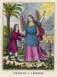 The Archangel Raphael Advises Tobias to Catch a Fish-Chiesa-Framed Stretched Canvas