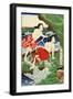 Chigogafuji Enishima, Woman Divers-Yoshitoshi Tsukioka-Framed Giclee Print