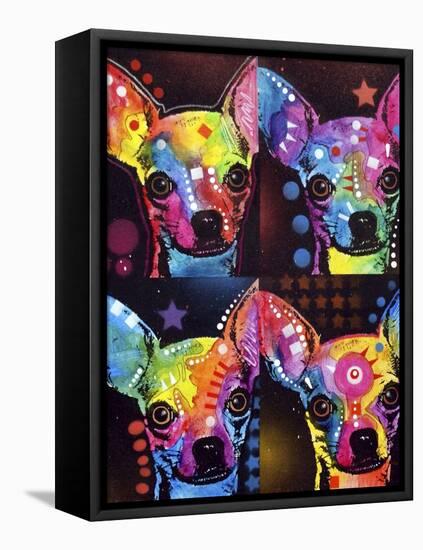 Chihuahua 4x-Dean Russo-Framed Stretched Canvas