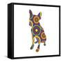 Chihuahua Abstract Circles-Ron Magnes-Framed Stretched Canvas