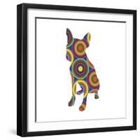 Chihuahua Abstract Circles-Ron Magnes-Framed Giclee Print