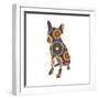 Chihuahua Abstract Circles-Ron Magnes-Framed Giclee Print