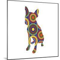 Chihuahua Abstract Circles-Ron Magnes-Mounted Giclee Print