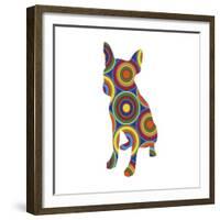 Chihuahua Abstract Circles-Ron Magnes-Framed Giclee Print