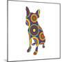 Chihuahua Abstract Circles-Ron Magnes-Mounted Giclee Print