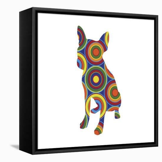 Chihuahua Abstract Circles-Ron Magnes-Framed Stretched Canvas