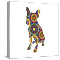 Chihuahua Abstract Circles-Ron Magnes-Stretched Canvas